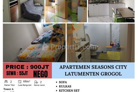 Dijual Apartemen Seasons City, Latumenten, Grogol - Jakarta Barat