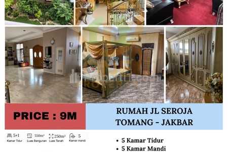 Dijual Rumah di Jalan Seroja Tomang, Jakarta Barat