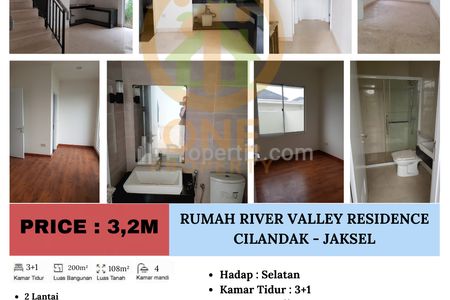 Dijual Rumah di River Valley Residence, Cilandak - Jakarta Selatan