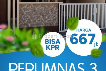 Dijual Rumah Baru Siap Huni 1,5 Lantai Lokasi Strategis di Perumnas 3 Kota Bekasi