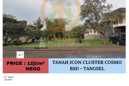 Dijual Tanah Kavling di Icon Cluster Cosmo, BSD - Tangerang