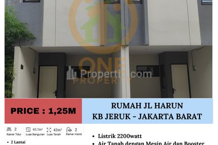 Jual Rumah di Jl Harun, Kebon Jeruk - Jakarta Barat