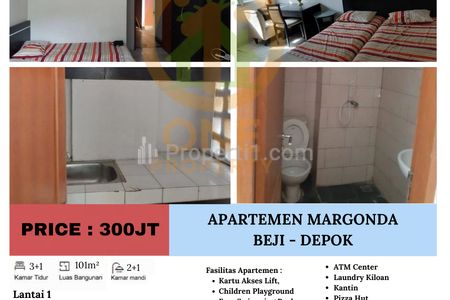 Dijual Apartemen Margonda Residences, Beji - Depok