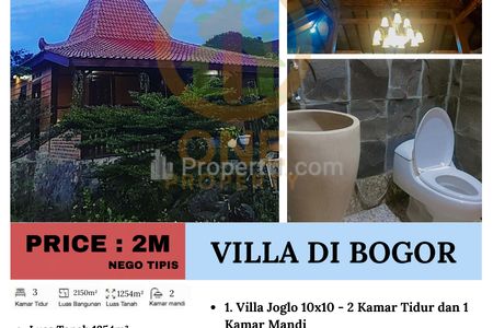 Dijual Villa Murah di Bogor Jawa Barat