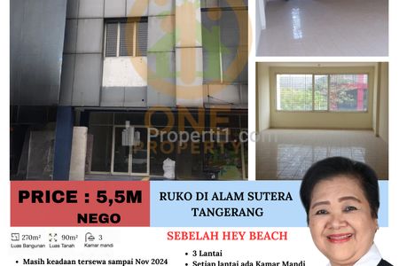 Dijual Ruko di Alam Sutera, Tangerang
