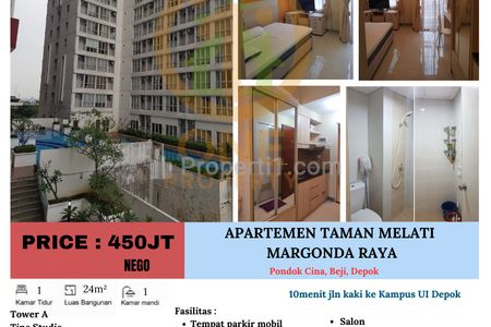 Dijual Apartemen Taman Melati Margonda Raya, Pondok Cina, Beji - Depok