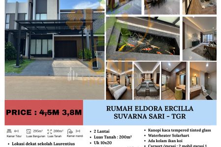 Dijual Rumah Eldora Ercilla, Suvarna Sari, Wanakerta, Sindang Jaya - Tangerang