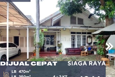 Dijual Rumah Terawat Lokasi Strategis Zona Komersil di Pejaten Jakarta Selatan