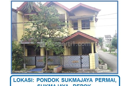 Jual Cepat Harga Spesial Rumah Hook 2 Lantai di Pondok Sukmajaya Permai, Blok E, Sukmajaya, Depok