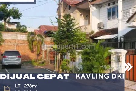 Dijual Rumah 2 Lantai Dalam Komplek Kavling DKI di Pondok Kelapa Jakarta Timur