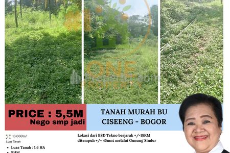 Dijual Murah BU!! Tanah Ciseeng - Bogor