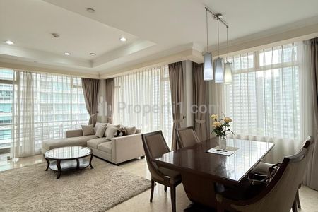 Sewa Apartemen Istana Sahid Sudirman 2+1 Bedroom Full Furnished
