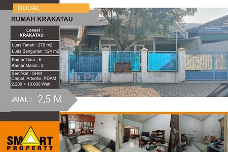 Dijual Rumah Bebas Banjir di Jalan Krakatau Semarang