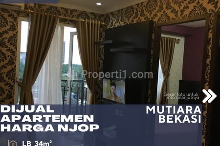 Dijual Apartemen Mutiara Bekasi 2BR Fully Furnish Harga NJOP