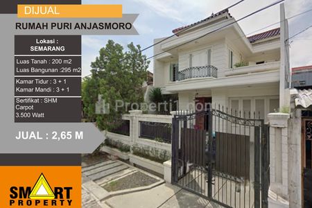 Dijual Rumah di Dekat SMI (Sekolah Musik Indonesia) di Puri Anjasmoro Semarang