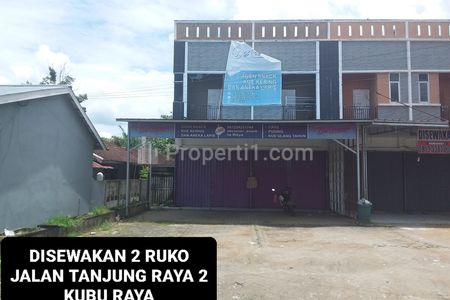 Disewakan Ruko 2 Unit Plong Jalan Tanjung Raya 2, Kubu Raya, Kalimantan Barat