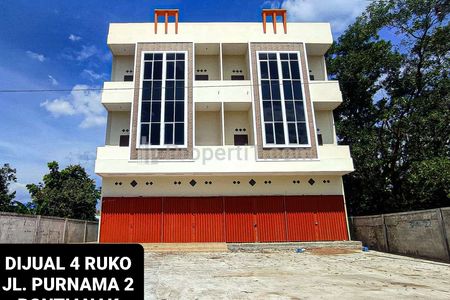 Dijual 4 Ruko di Jalan Purnama 2, Pontianak, Kalimantan Barat