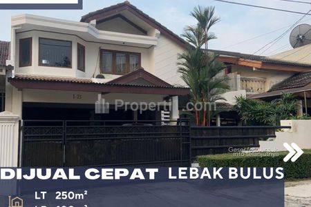 Jual Rumah dalam Perumahan Lebak Lestari Indah, Lokasi Strategis Belakang Stasiun MRT Lebak Bulus Jakarta Selatan