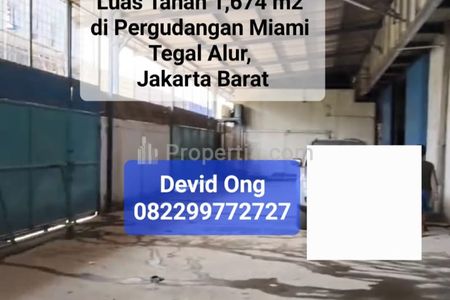 Dijual Gudang 3 Unit Cold Storage di Komplek Pergudangan Miami, Tegal Alur Jakarta Barat