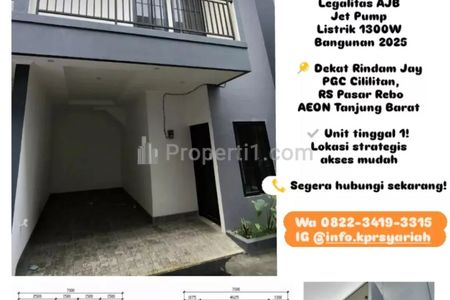 Dijual Rumah Siap Huni Kramat Jati Jakarta Timur, Promo 600 Jutaan