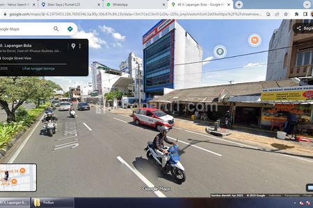 Jual Tanah Komersial 400 m2 di Jalan Lapangan Bola Kebon Jeruk Jakarta Barat, Cocok Dibangun Ruko