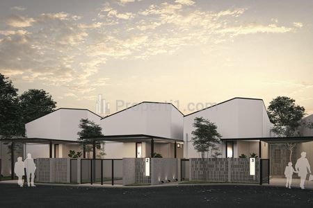 Jual Rumah 1 Lantai On Progress Gaya Kontemporer di Antapani Bandung
