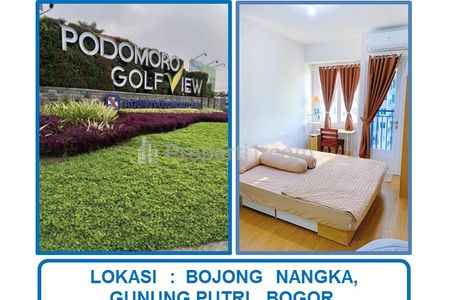Jual Cepat Harga Spesial Apartemen Podomoro Golf View Tipe Studio Full Furnished di Bojong Nangka, Gunung Putri, Bogor