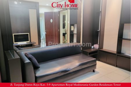 Sewa Apartment Mediterania Garden Residences 2 Size 42m2 Tipe 2 BR Hunian Nyaman, Full Furnished