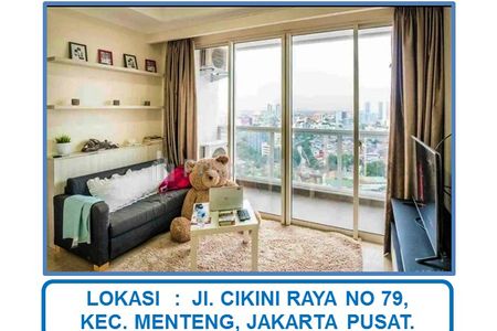 Jual Cepat Apartemen Menteng Park, Jl. Cikini Raya, Menteng, Jakarta Pusat - 2 BR Furnished