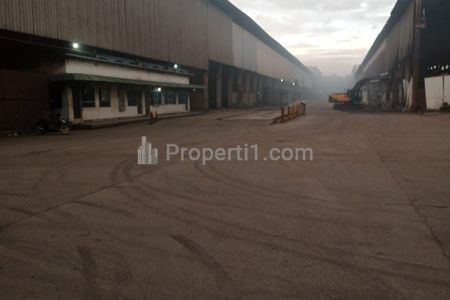 Jual Cepat Gudang SHM Luas Tanah 22,5 Hektar Bangunan 10 Hektar, Ada Kantor 5 Lantai di Kawasan Industri Millenium, Cibadak, Cikupa, Tangerang, Banten
