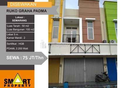 Sewa Ruko 2 Lantai di Graha Padma Semarang
