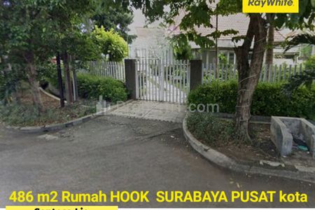 Dijual Rumah Hook 486 m2 di Jalan WR. Supratman - Jalan Mh Thamrin, Kel. Dr. Soetomo, Kec. Tegalsari, Surabaya Pusat - Cocok Buat Segala Usaha 