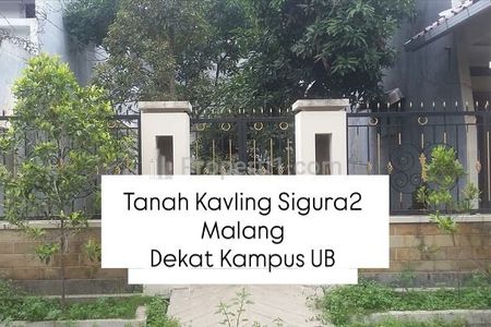 Dijual Tanah Kavling Sigura-gura Malang, Dekat Kampus ITN, UB dan Mall