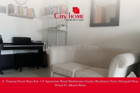 Dijual Apartment Mediterania Garden Residences 2 Tipe 2 BR Full Furnished