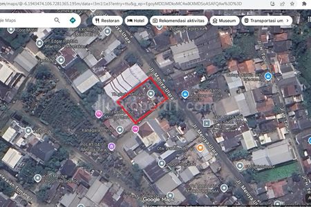 Disewakan Tanah Kavling Siap Pakai Pinggir Jalan Meruya Utara, Jakarta Barat