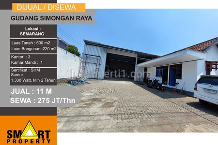 Jual Gudang Jalan Simongan Raya Semarang
