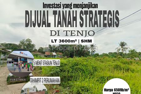 Dijual Tanah Murah Dihimpit 2 Perumahan di Tenjo, Bogor