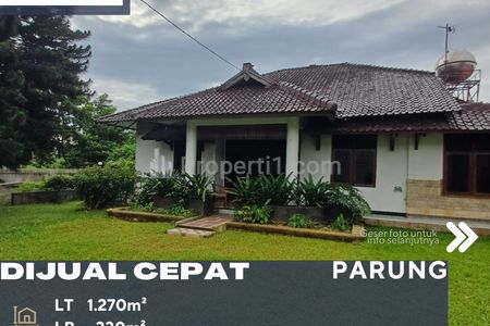 Dijual Rumah Nyaman Halaman Luas di Parung Bogor