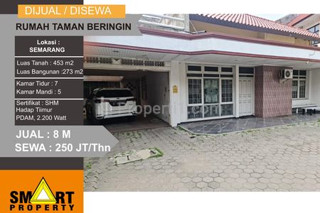 Sewa Rumah Tengah Kota dekat Paragon Mall di Taman Beringin Semarang