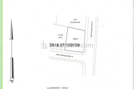 Dijual Tanah Kavling Siap Bangun Jl. Pd. Hijau Pondok Indah, Jakarta Selatan - Prime Location