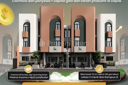 Jual Kost dekat UI Depok SHM 10 Kamar Fully Furnished Pangsa Pasar Jelas Peminat Tinggi  2 Menit ke Gerbang UI