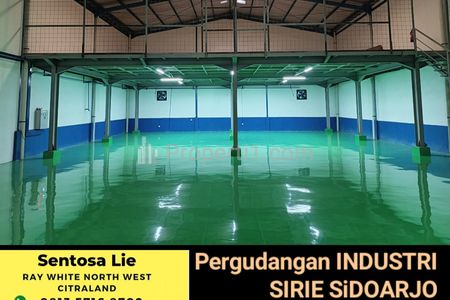 Jual Gudang di Kawasan Industri Sirie Sidoarjo Jatim - Lantai Epoxy - Akses Truk Kontainer