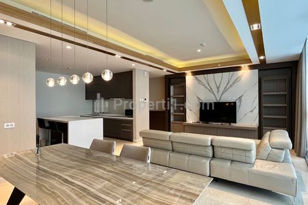 For Rent Apartment Casa Domaine Type 3+1 BR Furnished – Strategic Location in Central Jakarta (Shangri-La Hotel Area)