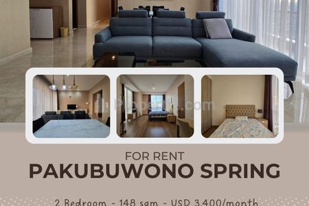 Sewa Apartemen The Pakubuwono Spring 2BR Furnish, Spacious Layout, Modern Interior, Private Lift