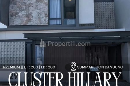 Dijual Rumah Cluster Hillary Tahap 1 Full Furnished di Summarecon Bandung