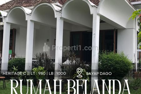 Dijual Rumah Belanda Luas Terawat Hetitage C di Cibeunying Kidul Bandung