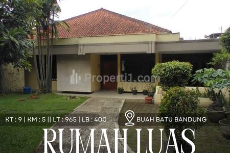Dijual Rumah Luas Strategis di Buah Batu Bandung