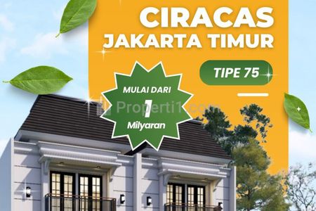 DIJUAL TOWNHOUSE EXCLUSIVE DI CIRACAS – JAKARTA TIMUR