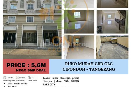 Dijual Cepat & Murah ‼️ Ruko CBD Green Lake City, Cipondoh - Tangerang