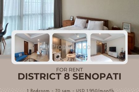 Eksklusif! Disewakan 1BR District 8 Senopati, Furnished & Siap Huni